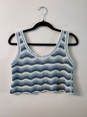 APRICOT Crochet Crop Top